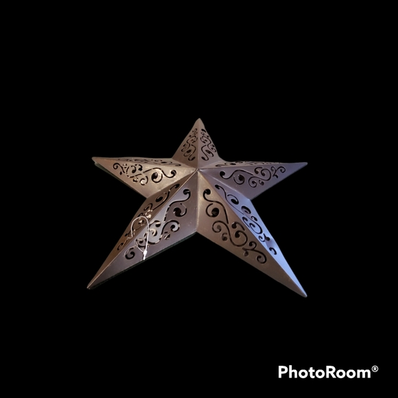 Decor Primitive Farmhouse Star Battery Operated Hanging Sign New Without tag - Picture 9 of 9